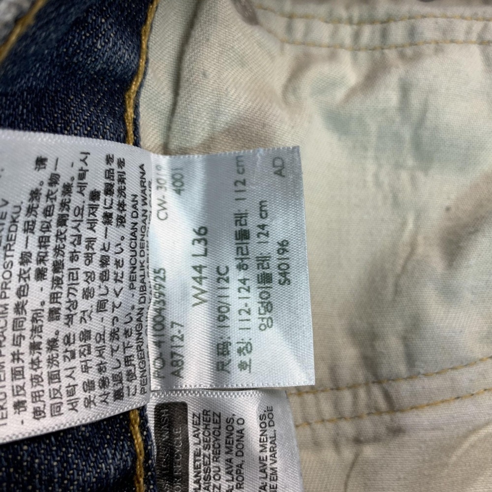Levis 550 Jeans Mens 44x36 Blue Denim Relaxed Tapered Baggy Y2K Skater Hip Hop - Picture 6 of 13